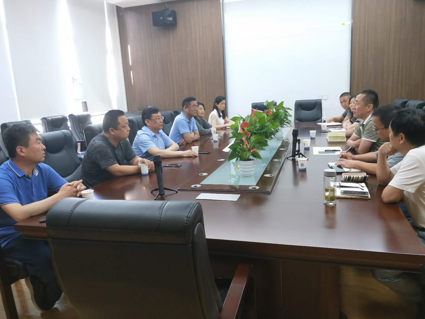 <b>2019年6月4日陵城区水务局领导一行到武汉水务公司进行学习交流</b>